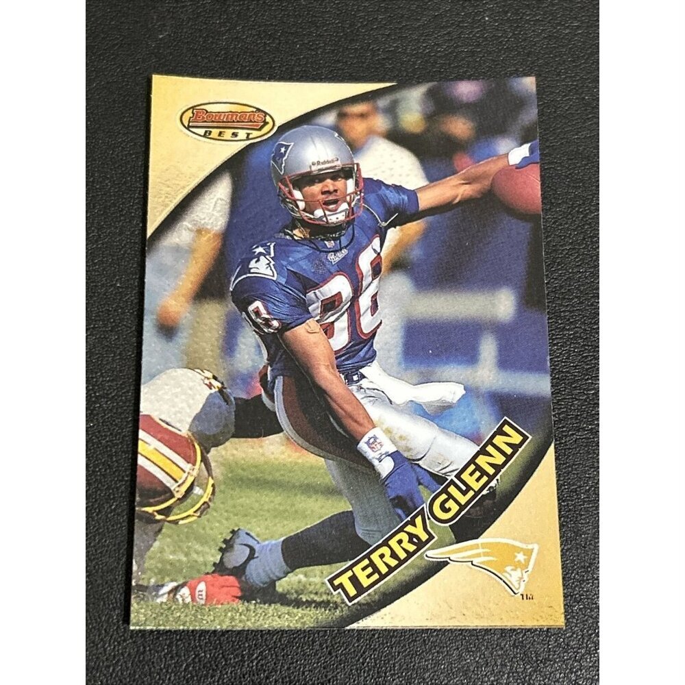 1997 Bowman's Best TERRY GLENN #95 REFRACTOR New England Patriots